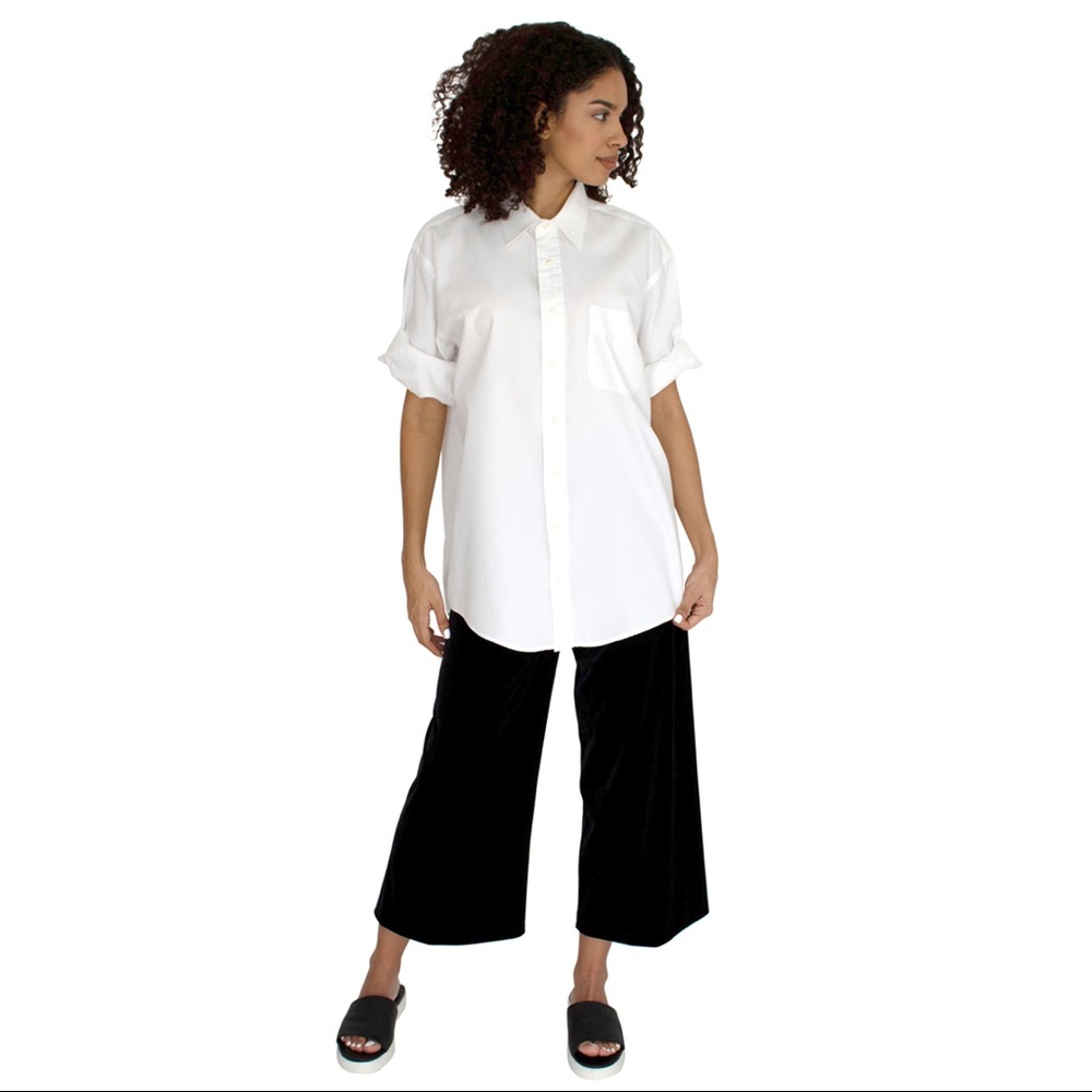 Wide Leg Crop Stretch Velvet Pant Jet Black